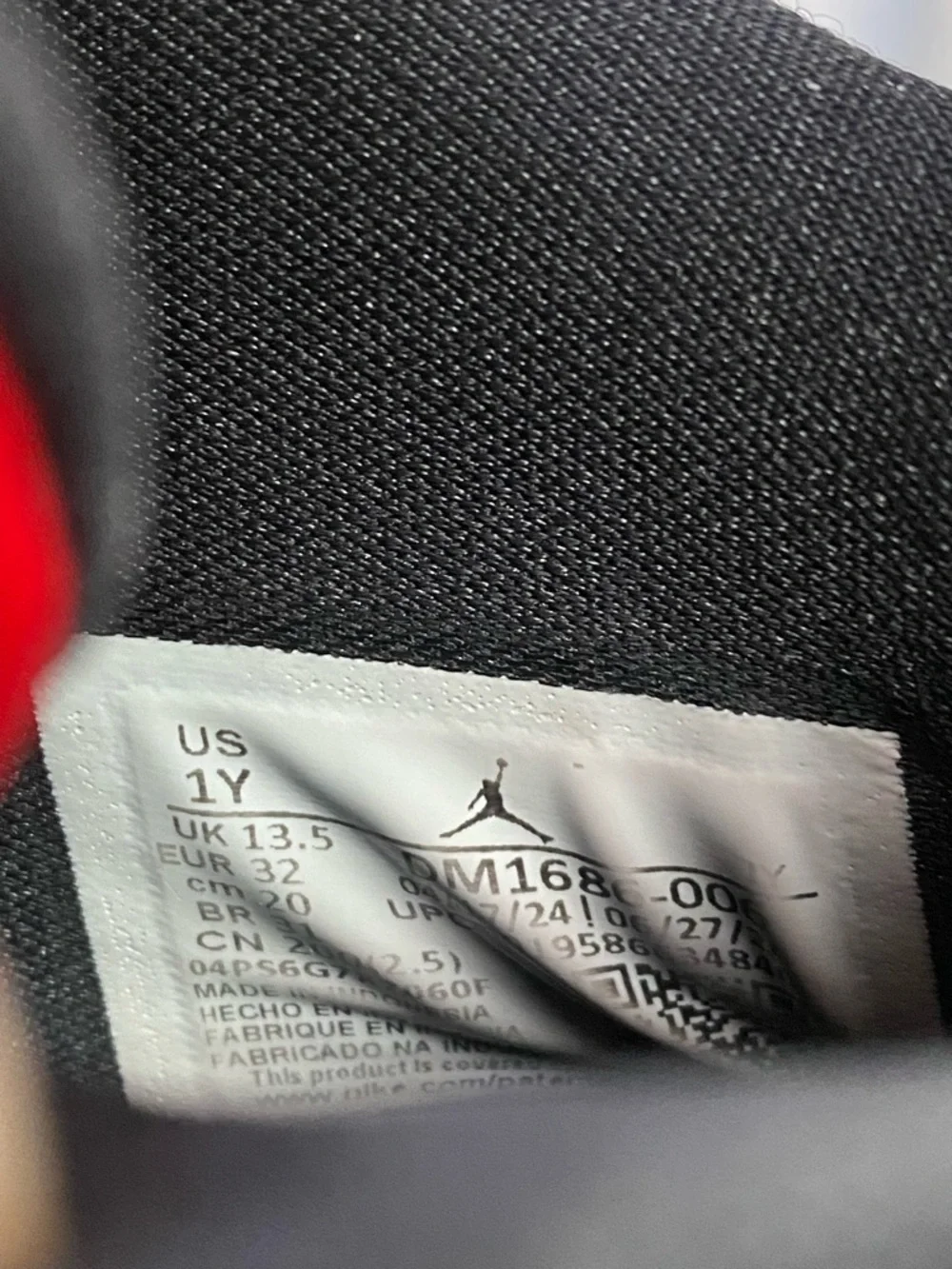 Nike Kids Black and Red High-Top Sneakers - Picture 8 of 8
